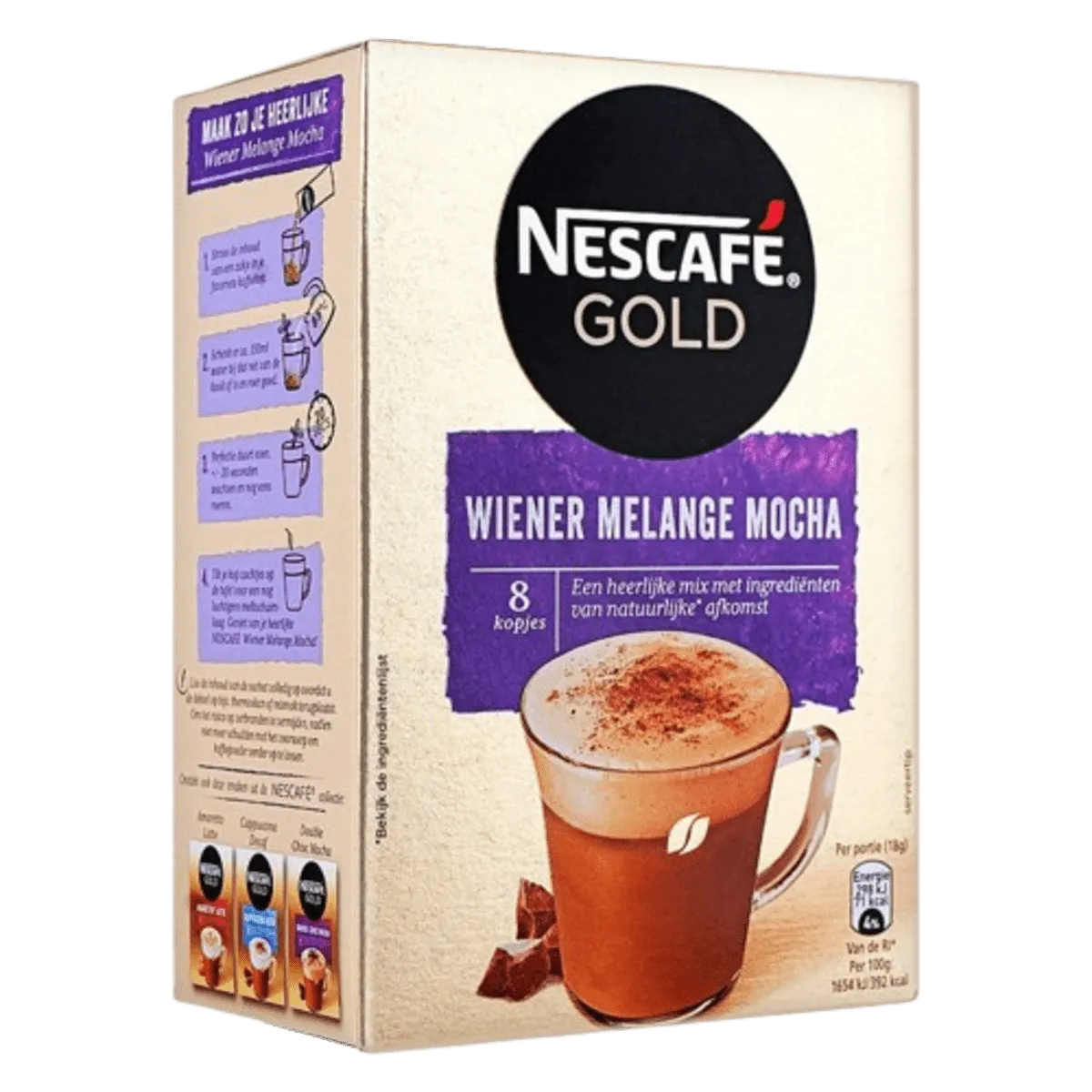 Nescafe Wiener Melange Mocha Coffee, 8c/t