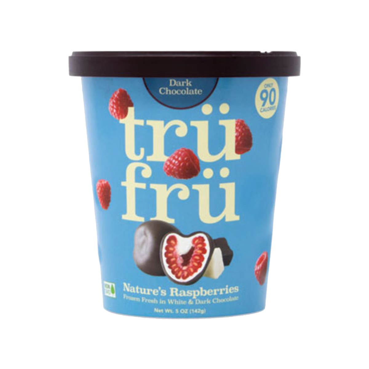 Tru Fru, Nature's Raspberries Hyper Chilled In White And Milk Chocolate, Case Of 6, 8 oz