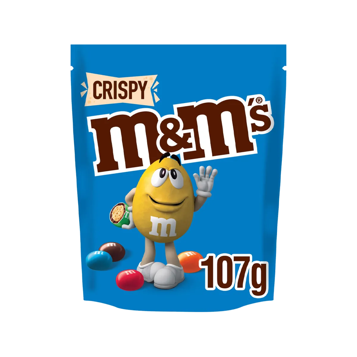 M&Ms Crispy Milk Chocolate Bites Pouch Bag 107G