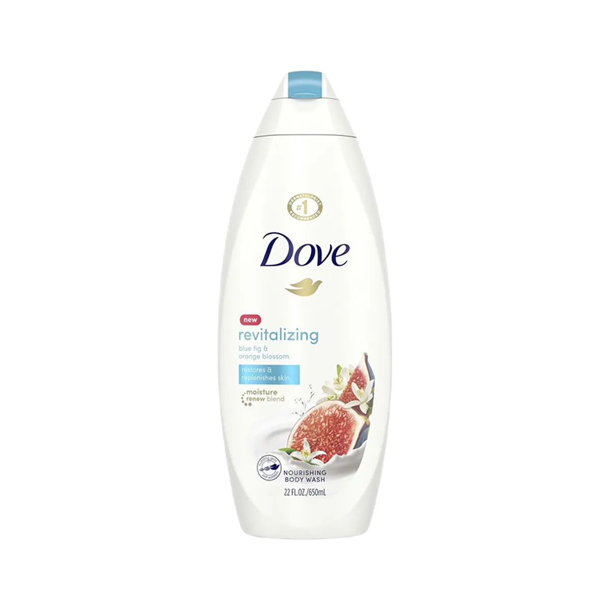Dove Revitalizing Body Wash Blue Fig 22oz.650ml