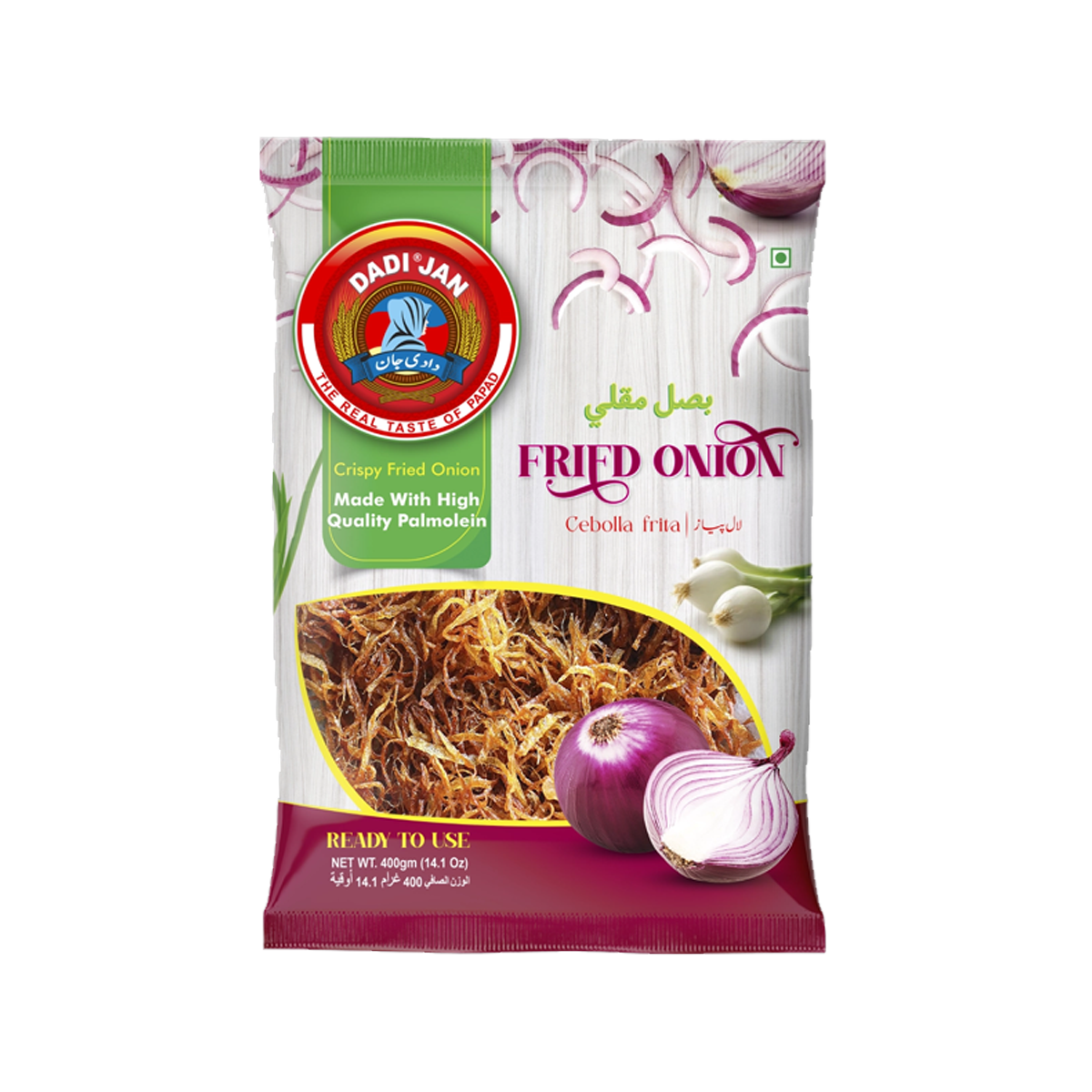Dadi Jan Fried Onion 400g