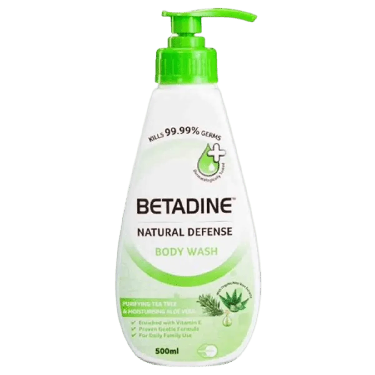 Betadine Natural Defense Body Wash Tea Tree Oil 500ml