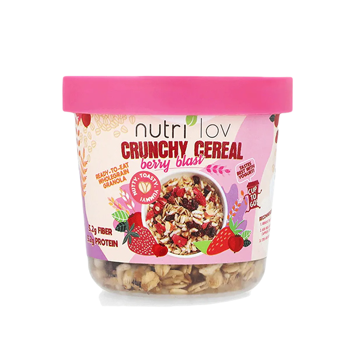 Nutrilove Crunchy Cereal Berry Blast Cup 70g