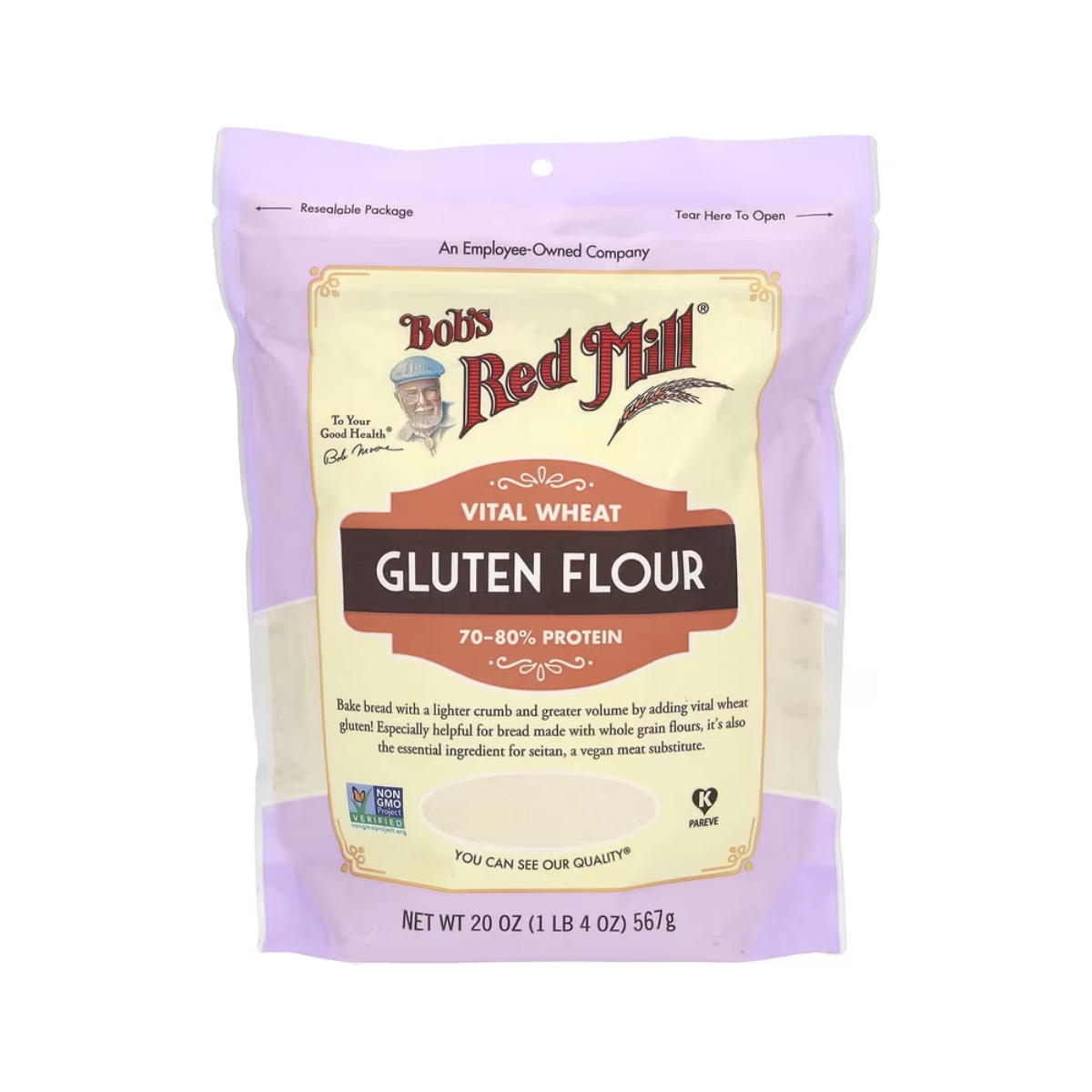 Bob's Red Mill, Flour Gluten, Case Of 4, 20 oz