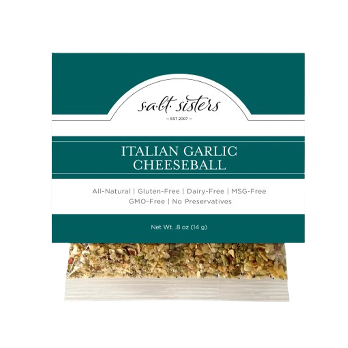 s.a.l.t. sisters, Italian Garlic Cheeseball Mix - Case of 6 - .8 OZ