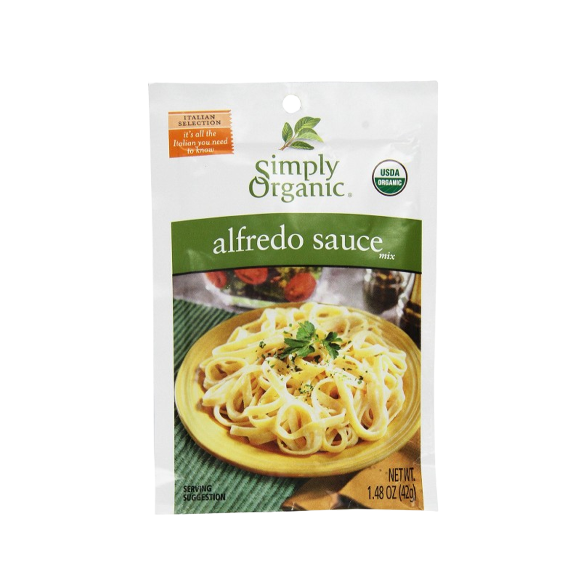 Simply Organic, Alfredo Seasoning Mix, Case Of 12, 1.48 oz