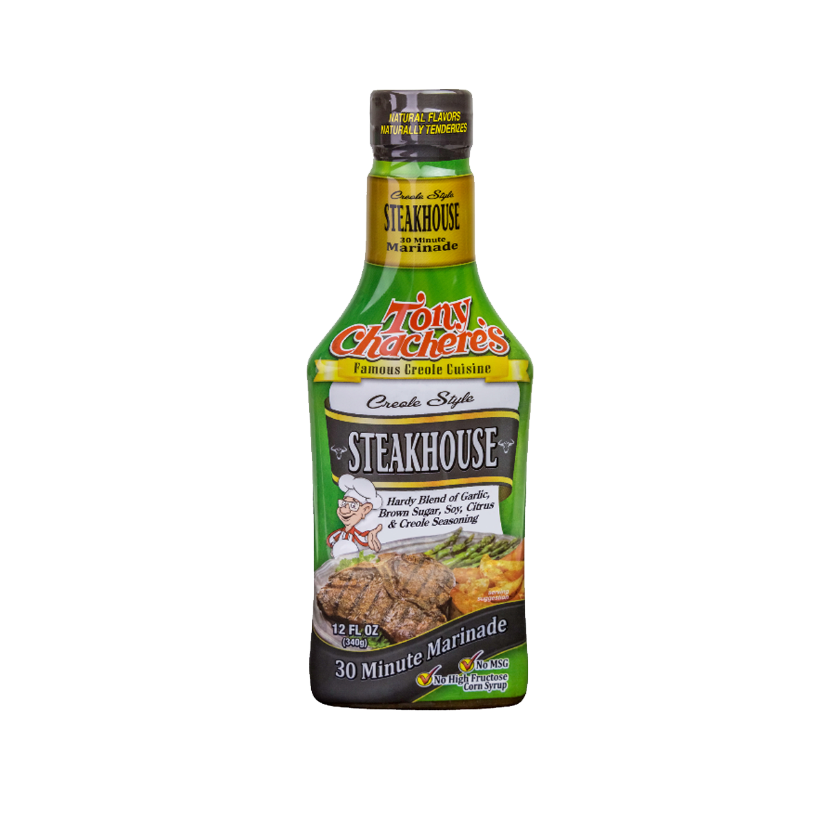 Tony Chachere's, Creole Steakhouse Marinade, Case Of 6, 12 fl oz