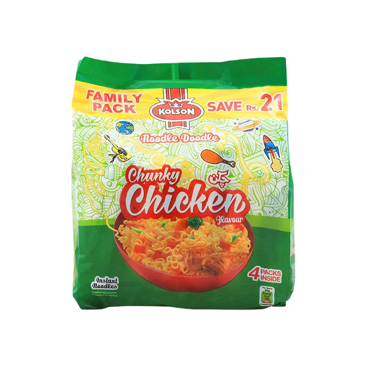 Kolson Noodle Chunky Chicken Family Pack 272g