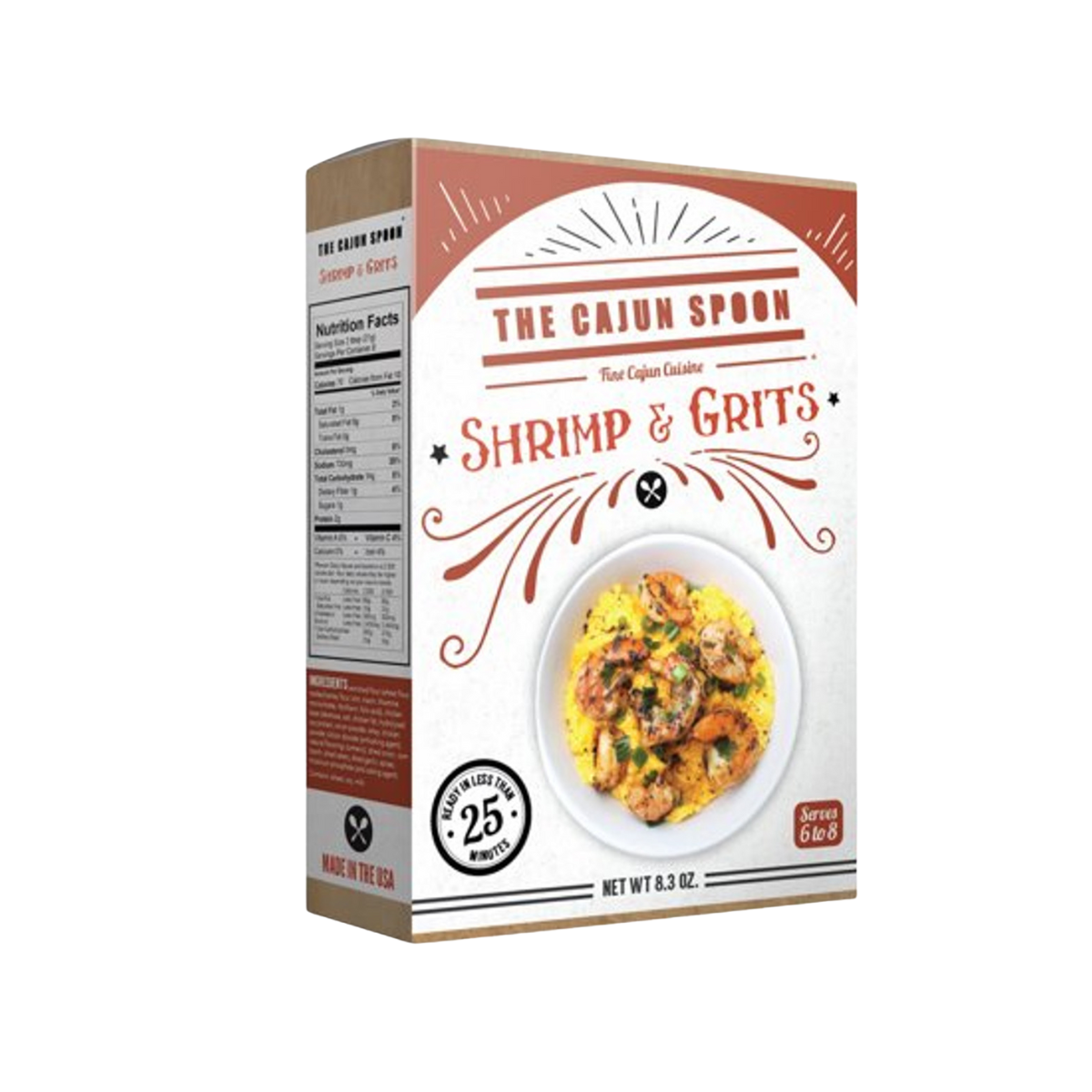 The Cajun Spoon - Shrimp & Grits Mix - case of 12 - 8.3 oz