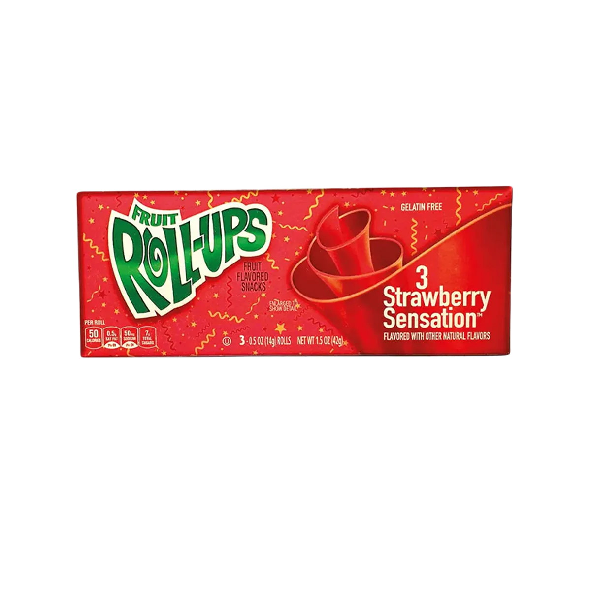 Fruit Rooll Ups 3 Strawberry Sensation 42g