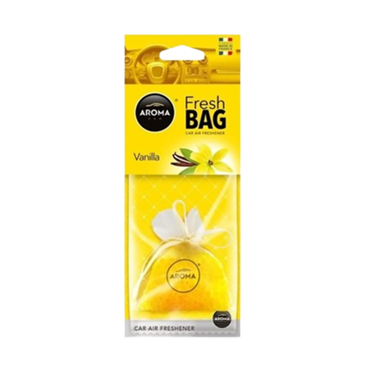 Aroma fresh bag car air freshener Vanilla 20gm