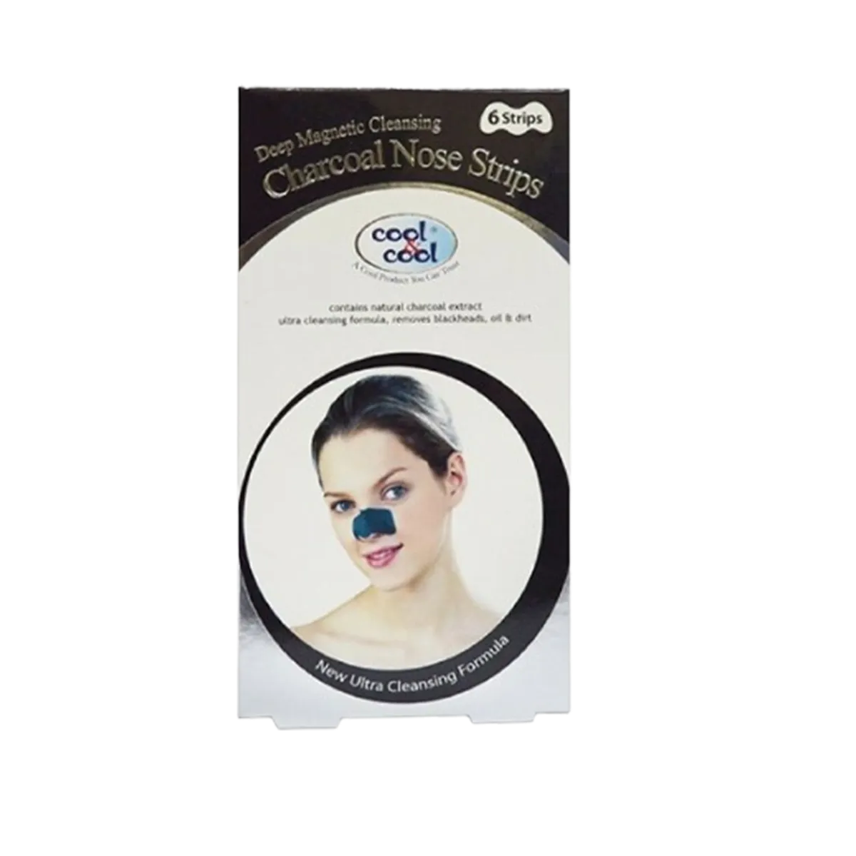 Cool & Cool Charcoal Nose Strips 6 Pcs