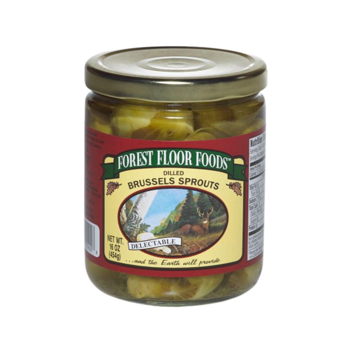Forest Floor Foods, Dilled Brussels Sprouts - Case of 12 - 16 OZ