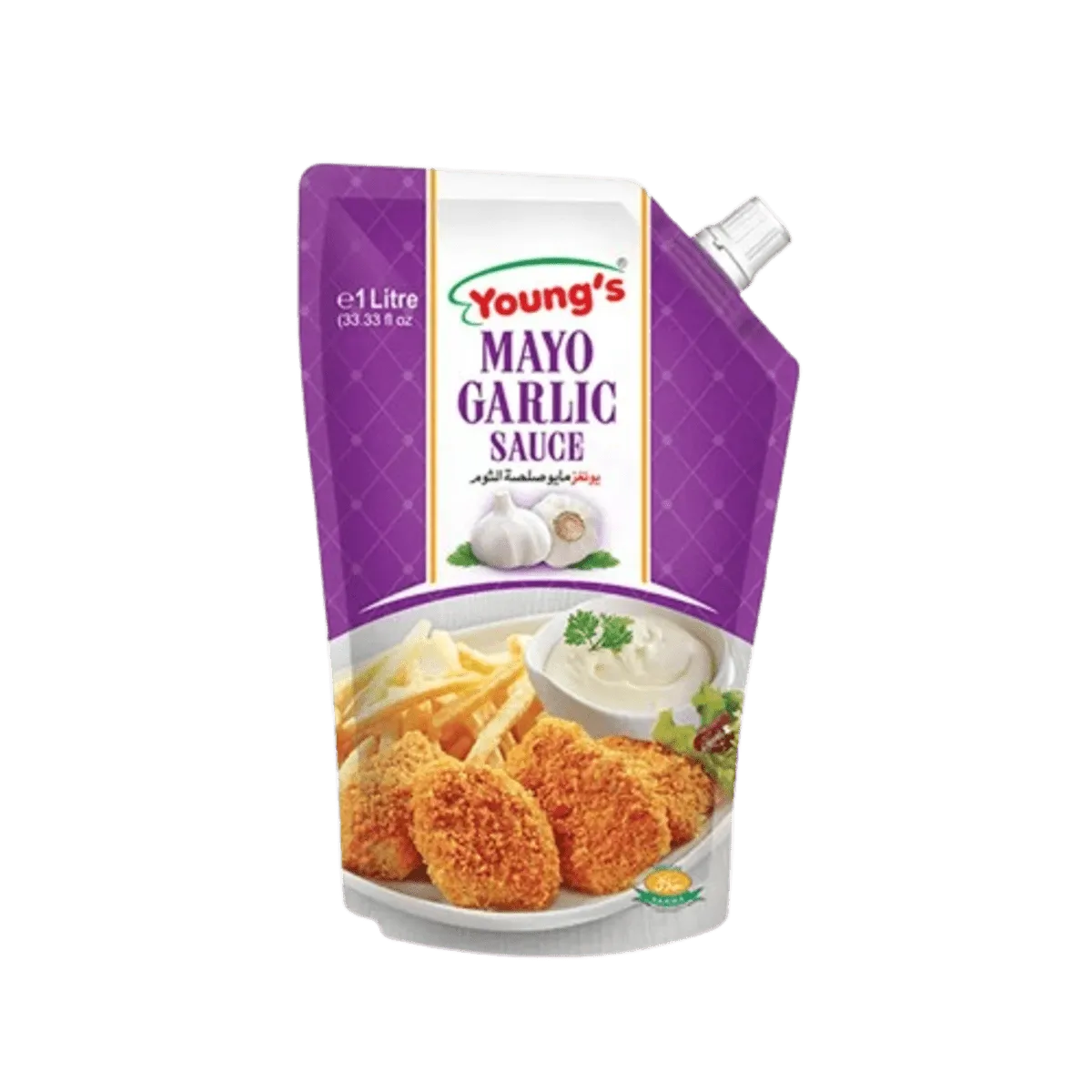 Youngs Mayo Garlic Sauce 1Ltr