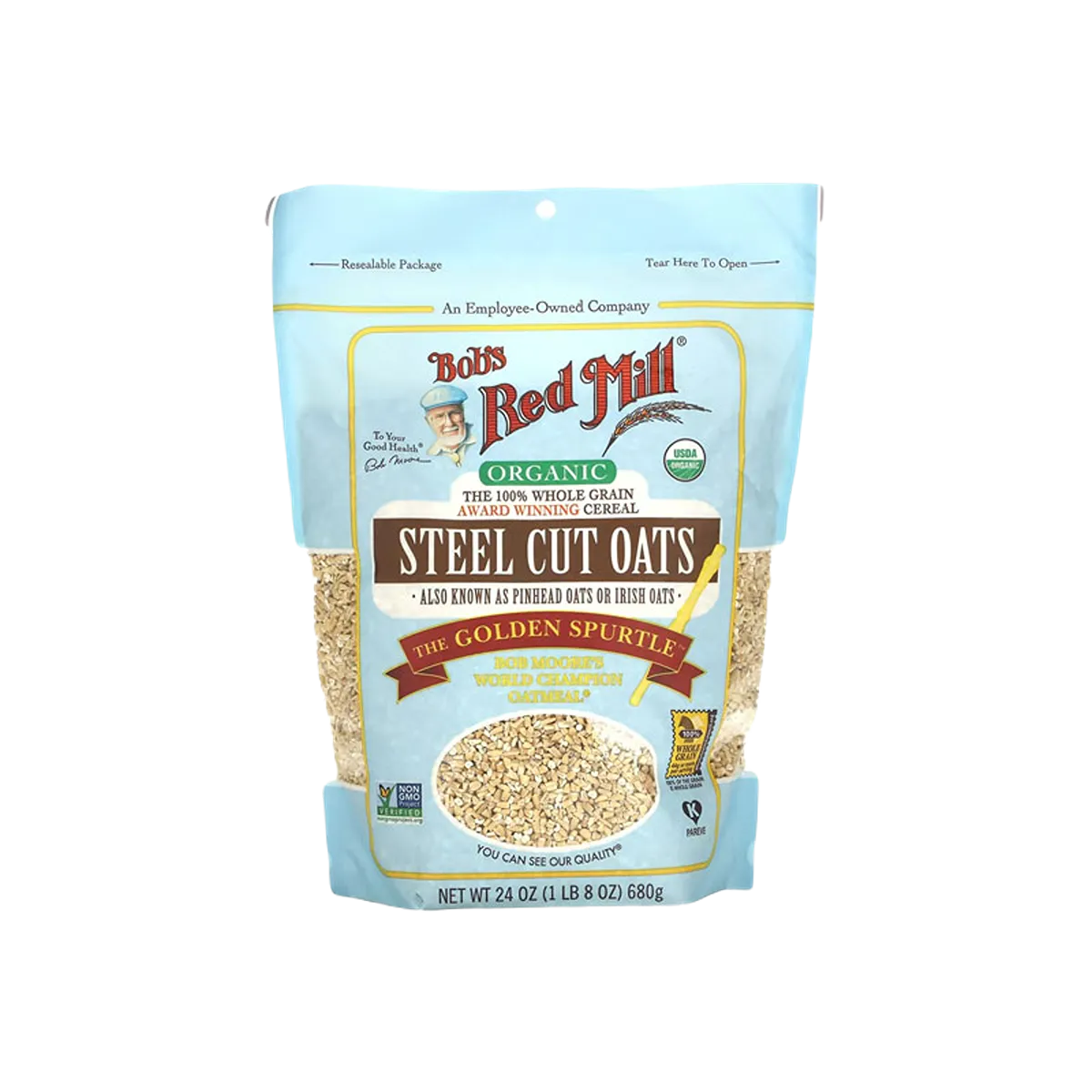 Brm:Organic Steel Cut Oats 24Oz.680G