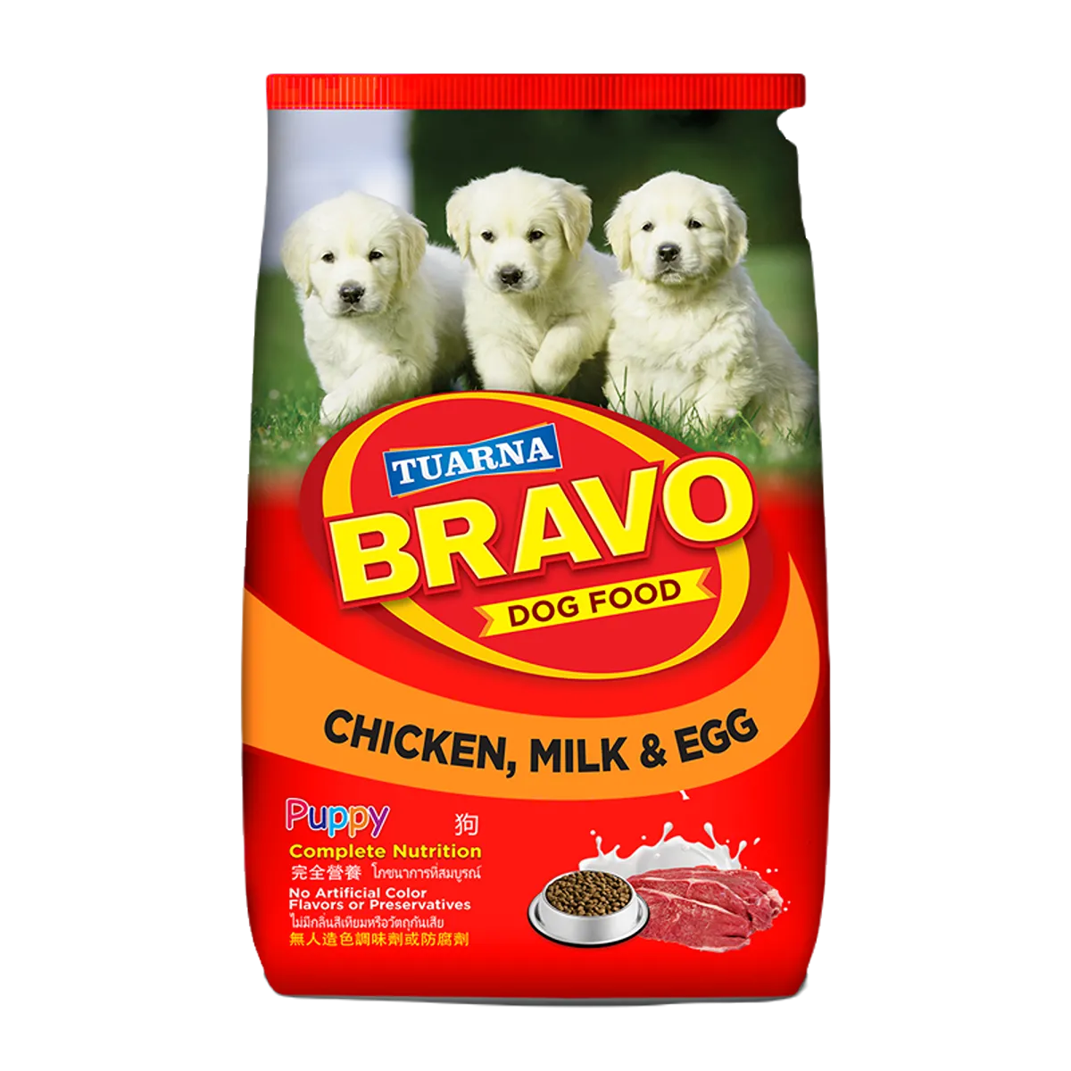 Tuarna Bravo Dog Food Chicken Milk & Egg 1300g
