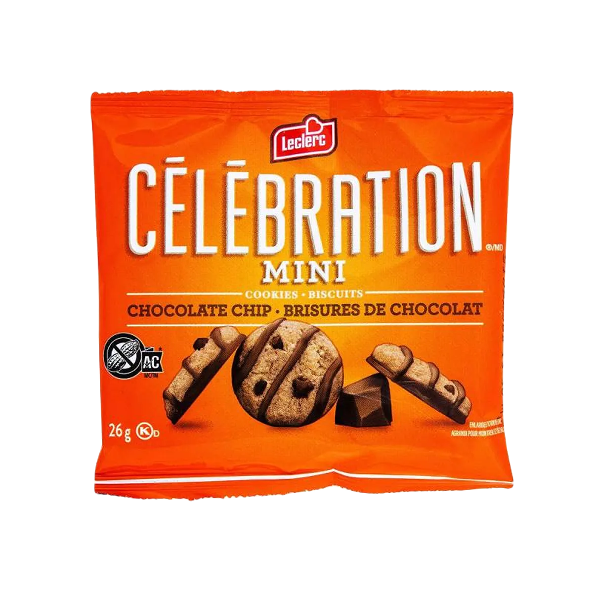 Leclers Celebration Chocolate Chip Mini Cookies 26g