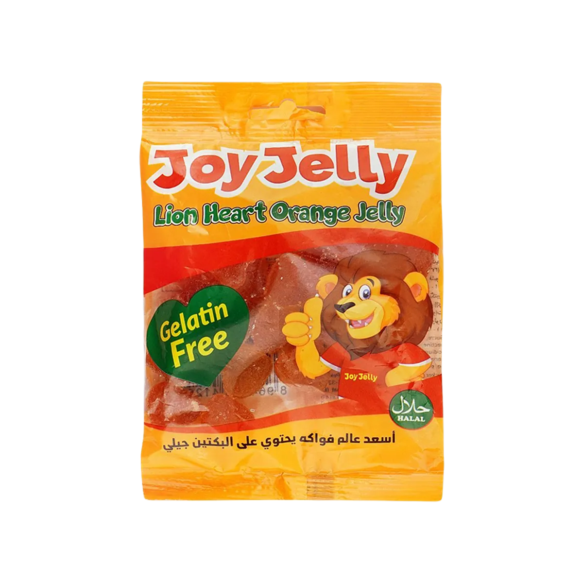Joy Jelly Lion Heart Orange Jelly Gelatin Free 80g