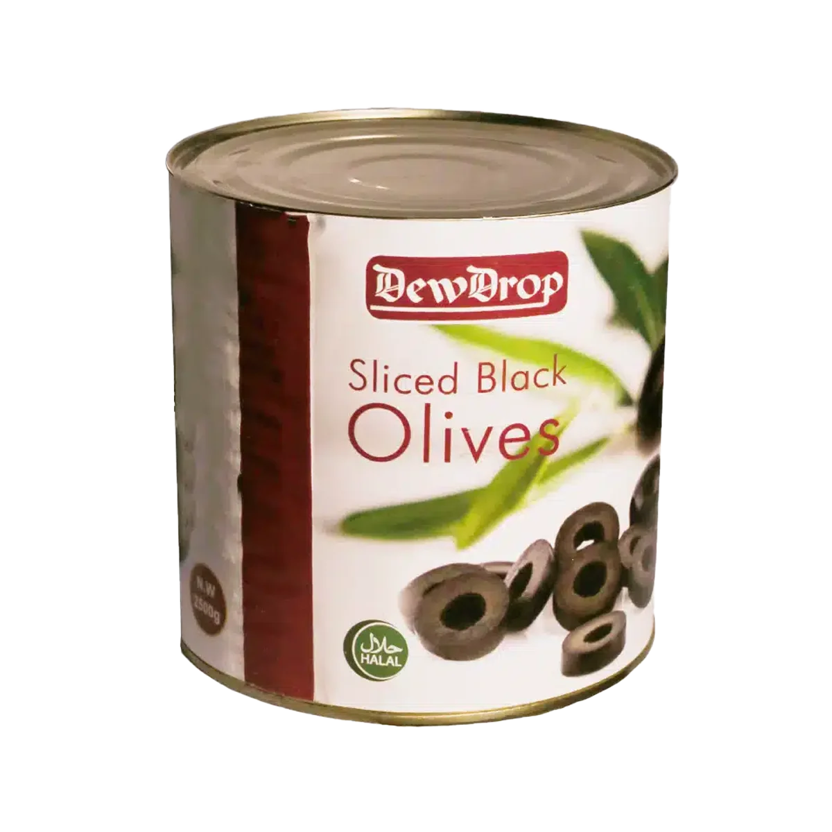 Dew Drop Slice Olives Black 2.5kg