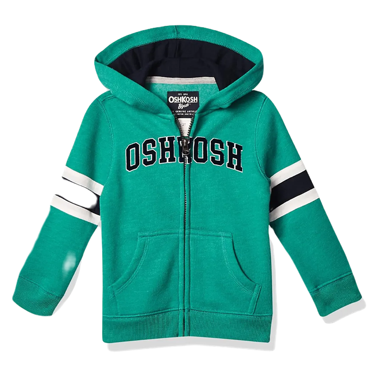 Oshkosh Boy Lightweight Fleece Hoodies Size 6 Blue Green