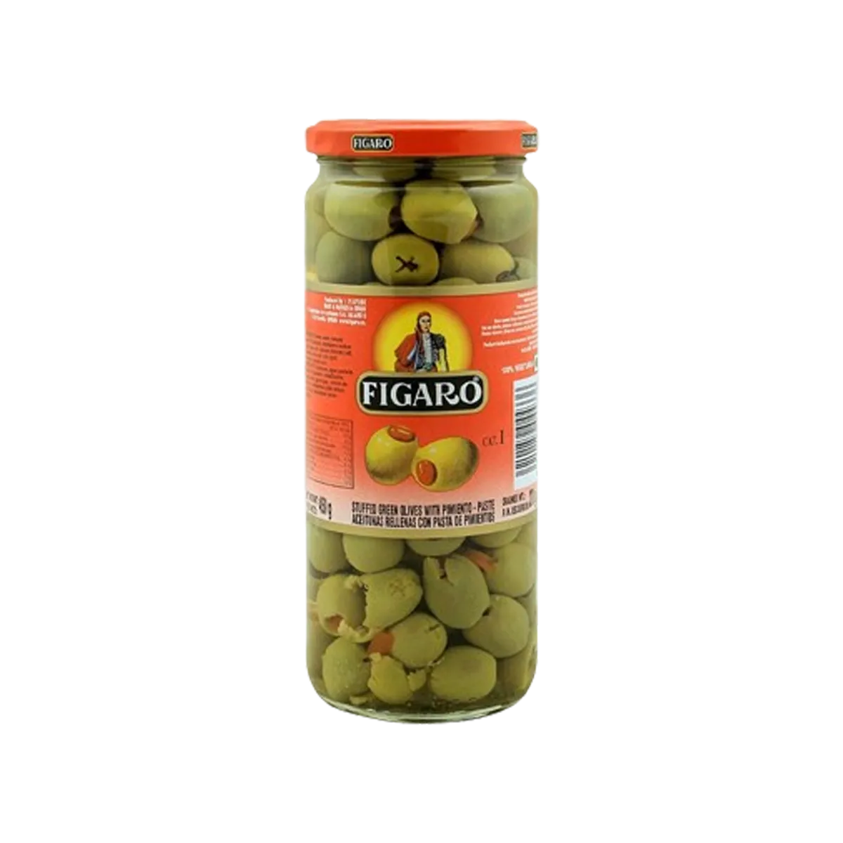 Figaro Green Olives Stuffed 450g