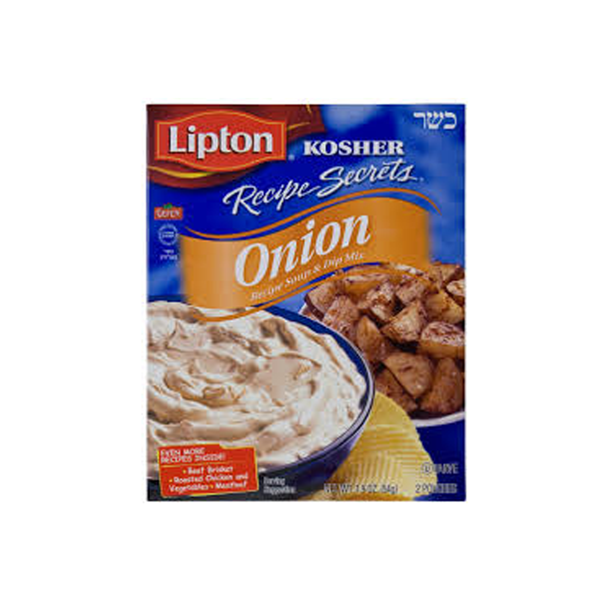 Lipton, Kosher Recipe Secrets Onion Soup And Dip Mix, Case Of 12, 1.9 oz