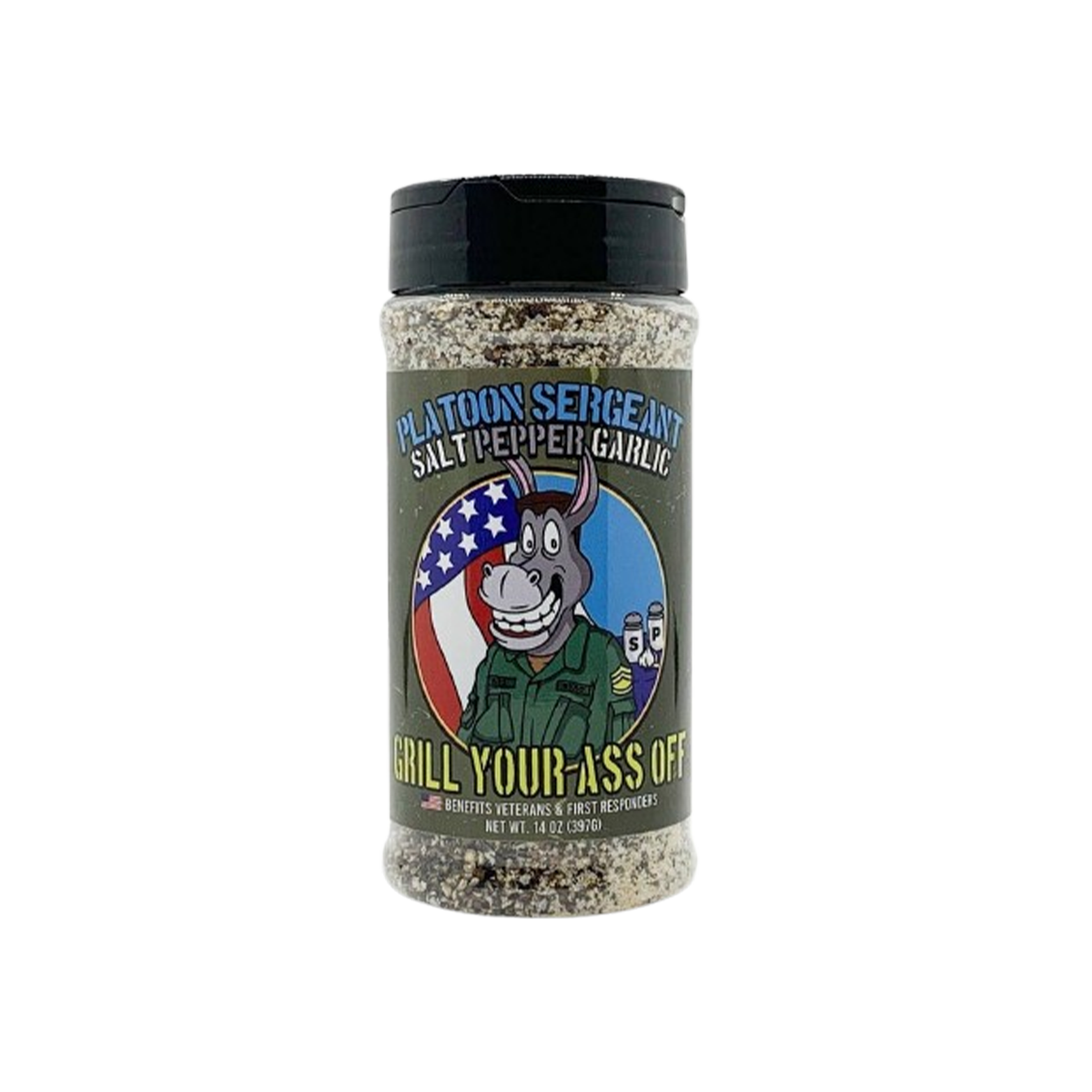 GYAO INC, Platoon Sergent Salt Pepper Garlic - Case of 6 - 12 OZ