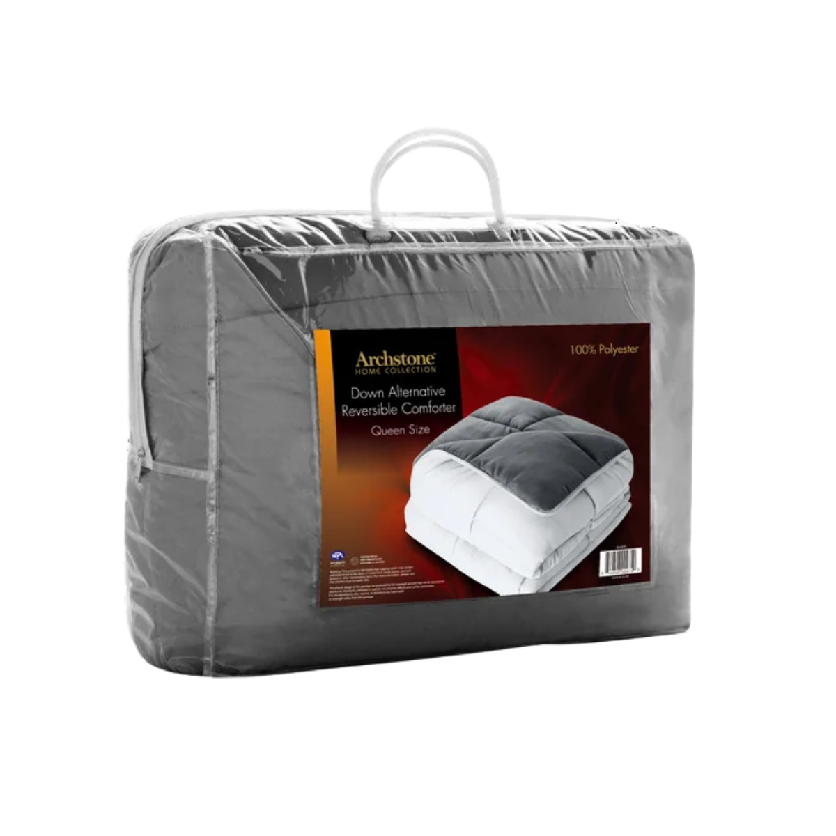 Archstone Collections Queen Alternative Comforter - White Gray - 1lb