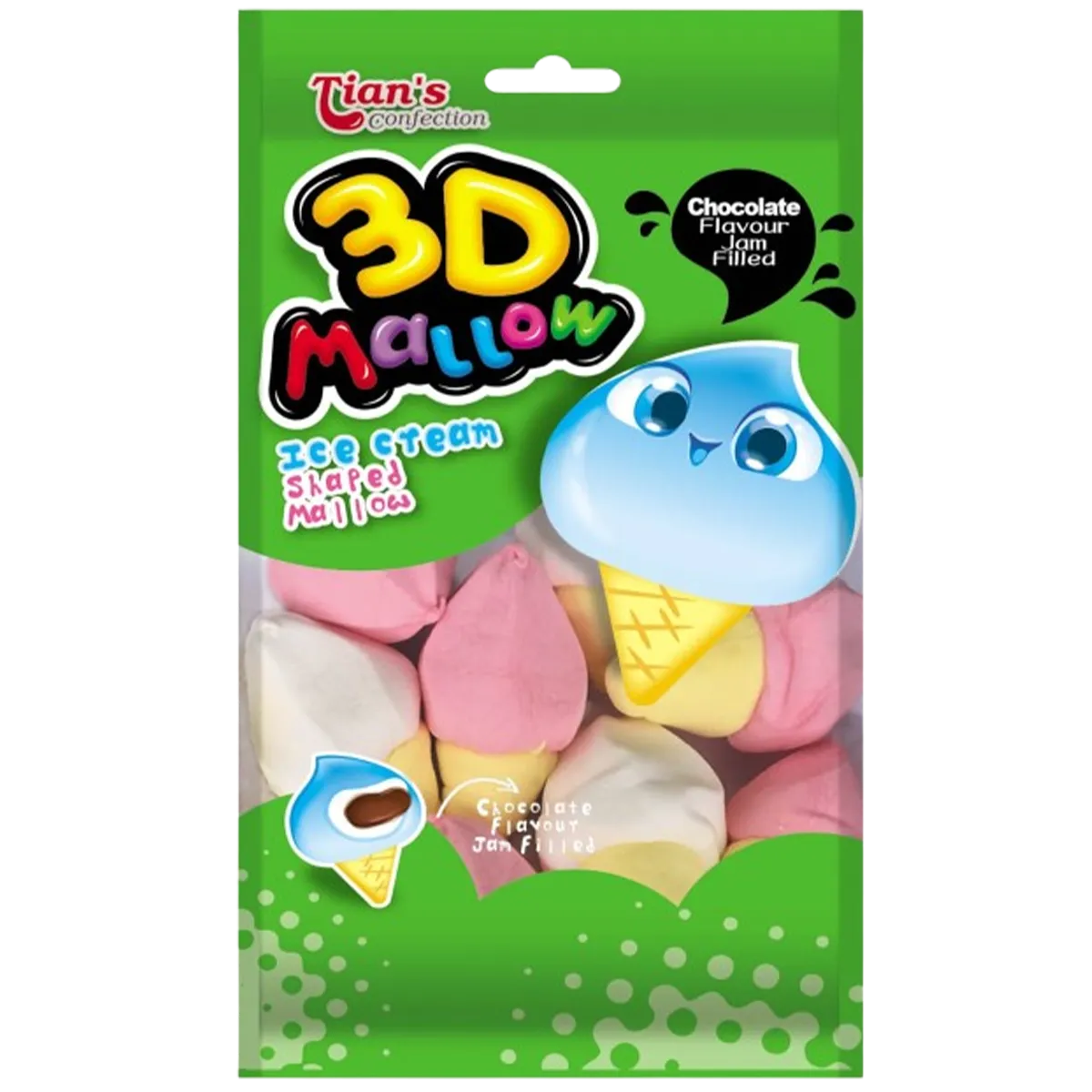 Tians Mallows 3D Ice Cream 100gm