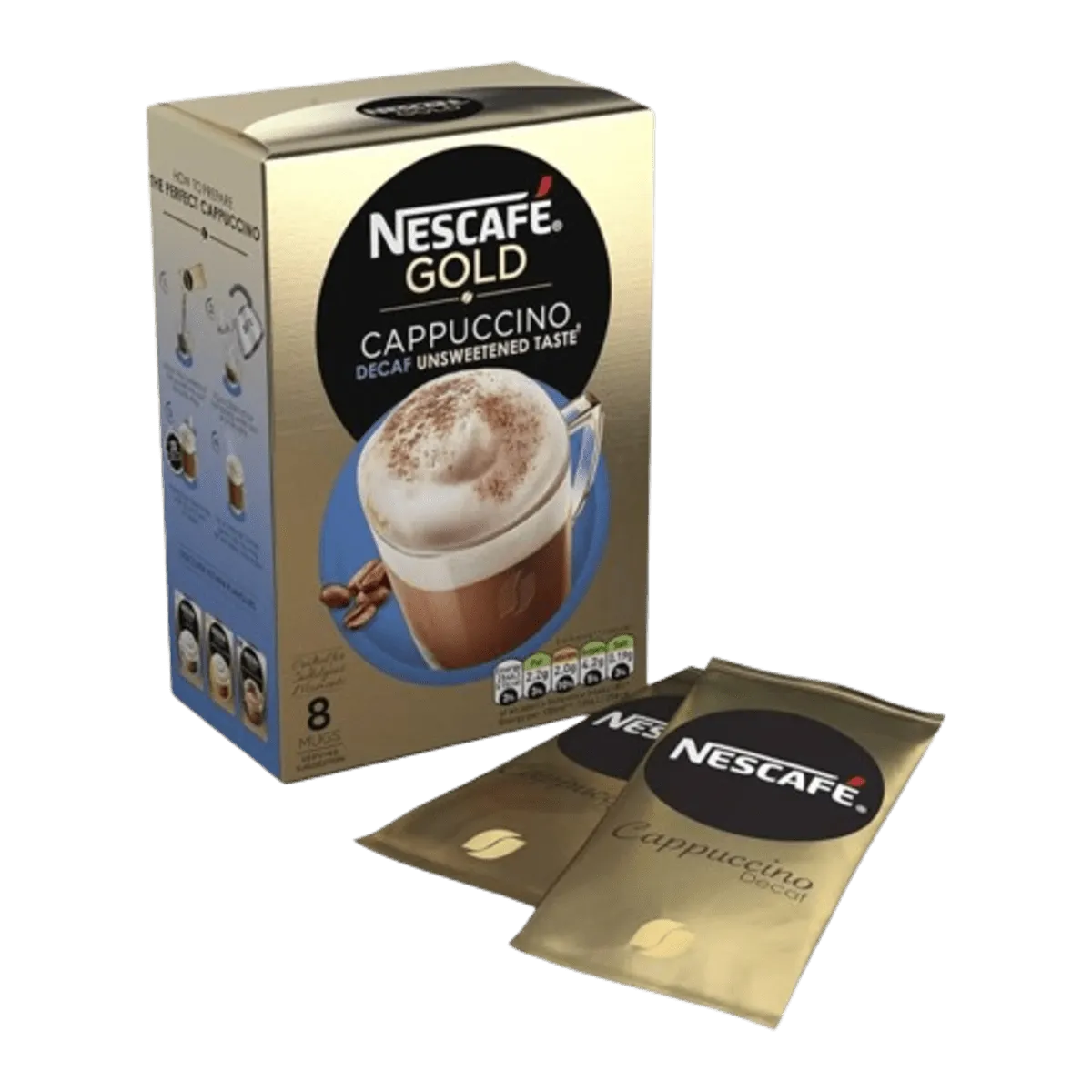 Nescafe Gold Cappuccino Instant Coffee 8 x 14.5g