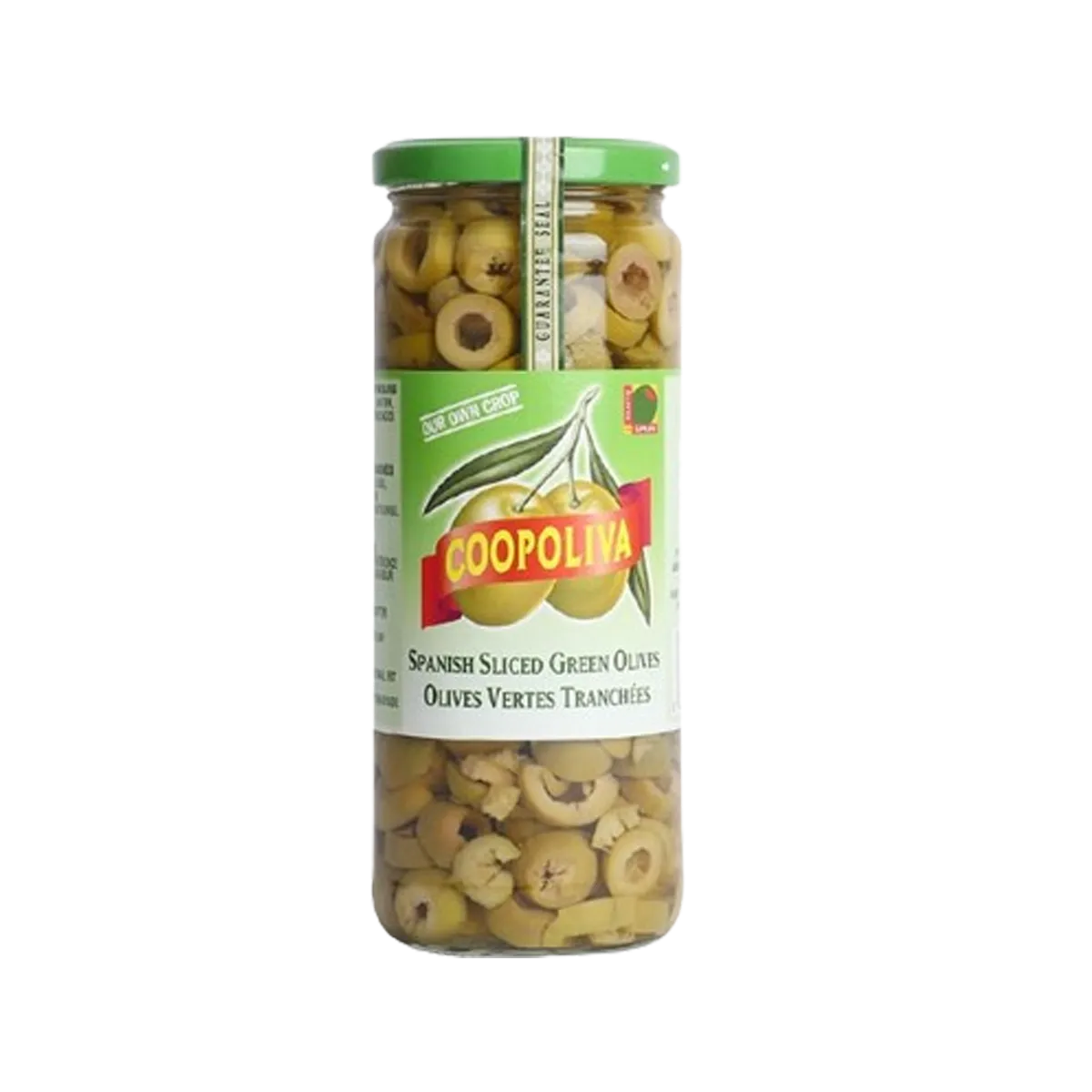Coopoliva Olive Green Slice 450g