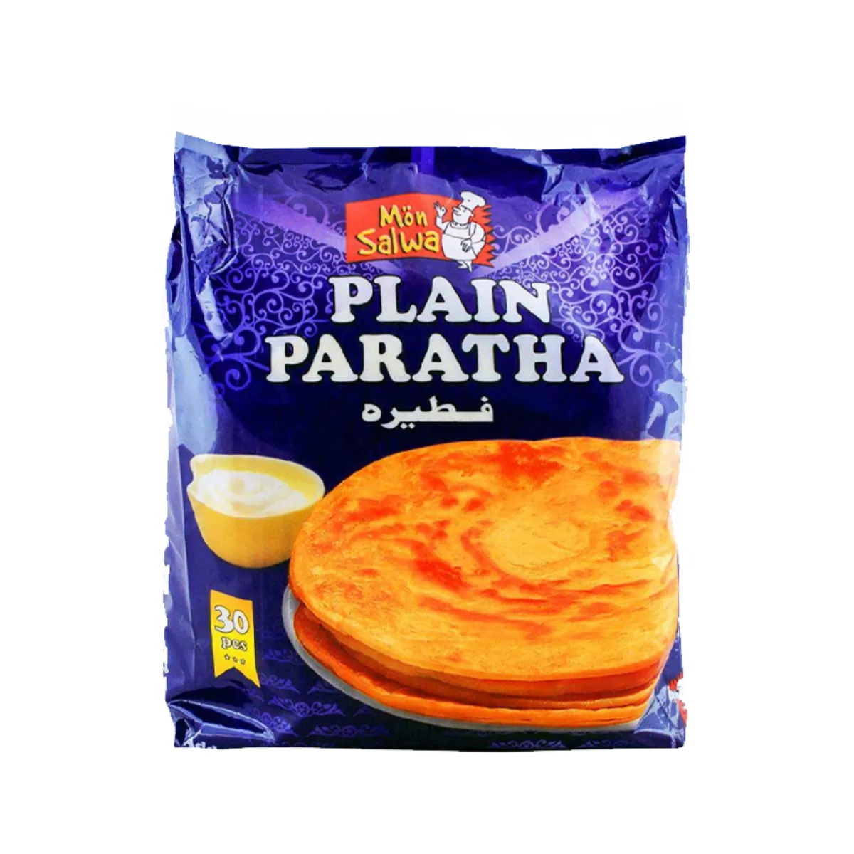 Mon Salwa Plain Paratha Super Family Pack 30 Pieces