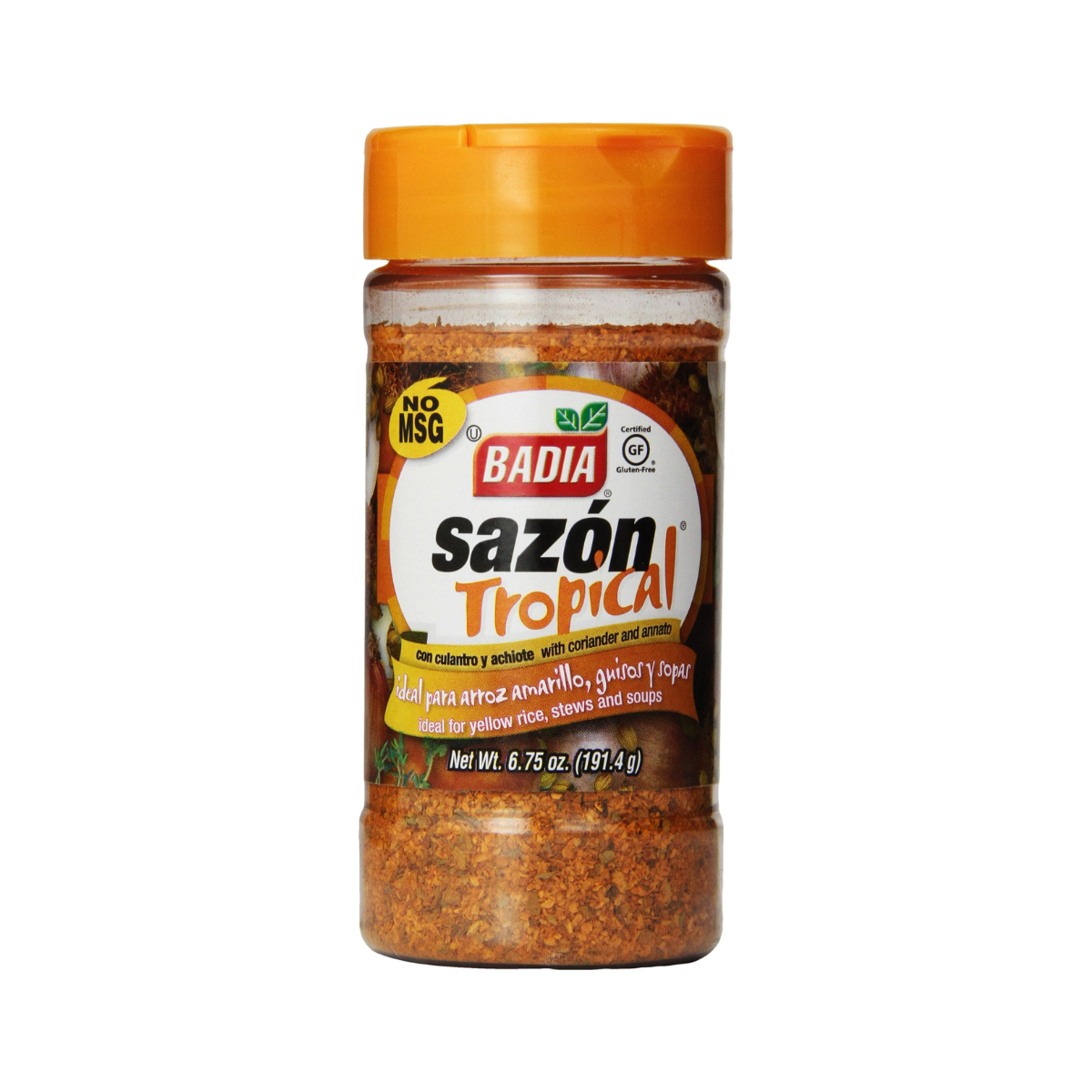 Badia Tropical with Coriander and Annatto, Case Of 6, 6.75 oz