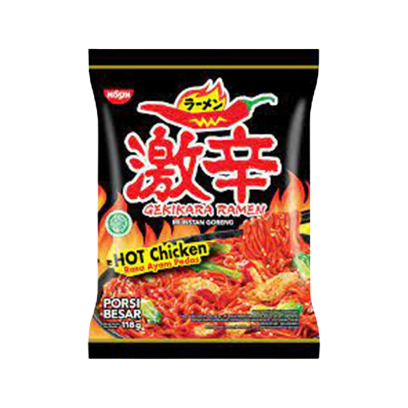 Nissin Gekikara Ramen Hot Chicken Noodles 118G