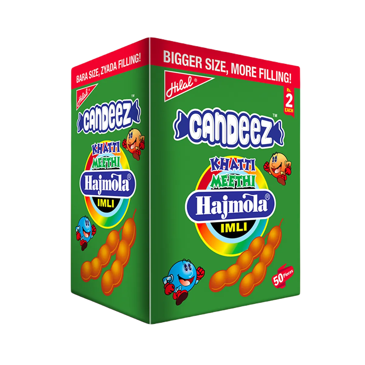 Hilal Food Khatti Meethi Hajmola Imli Candy Box 70 Pcs