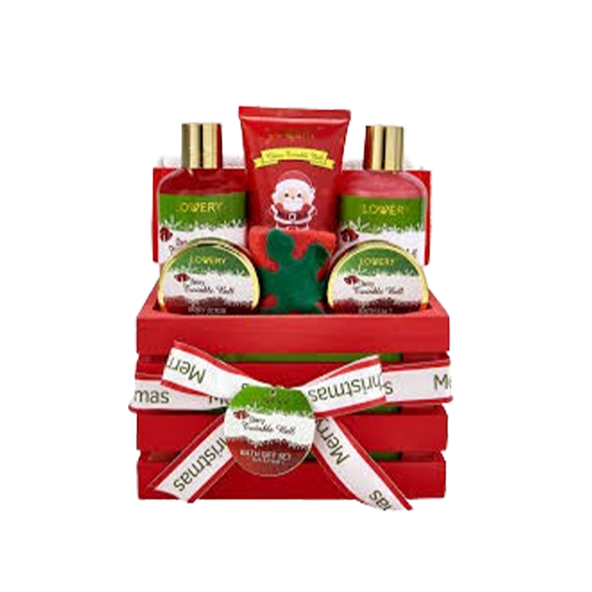 Lovery Bath And Body Christmas Gift Cherry Twinkle Bell Home Spa Set - 2 lb