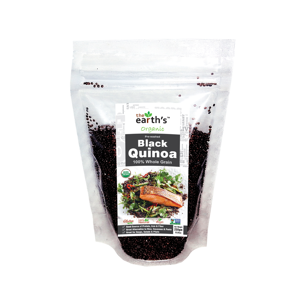 The Earths Black Quinoa Whole Grain 250g