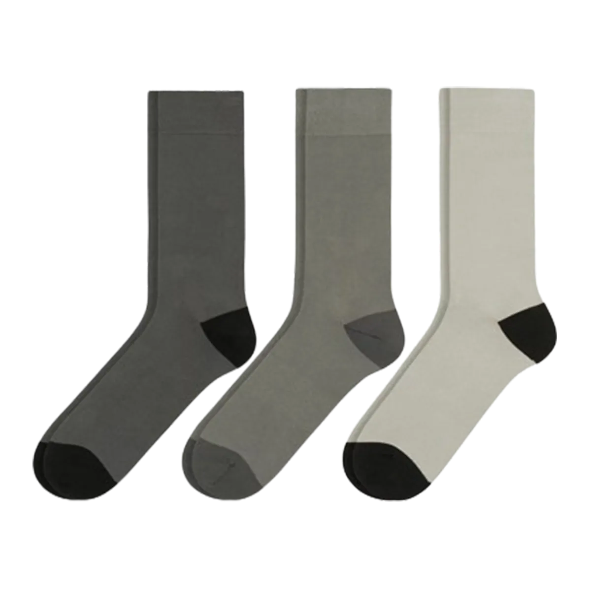 George Casual Cotton socks Soft 3 pair 9/12 GREY
