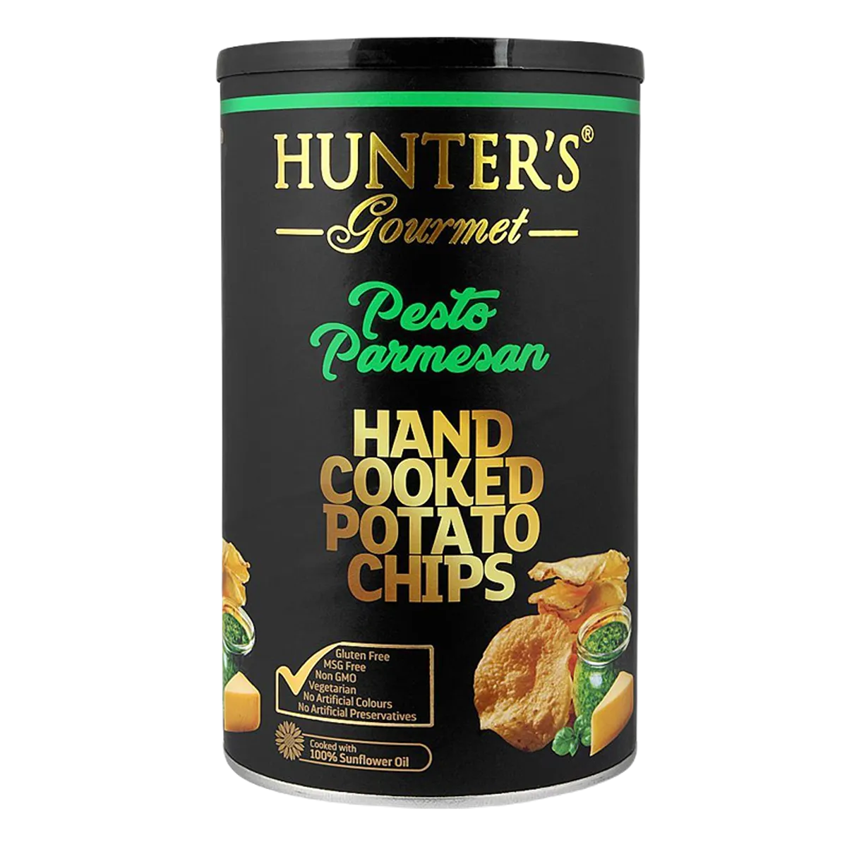 Hunters Gourmet Pesto Parmesan Tin 150g