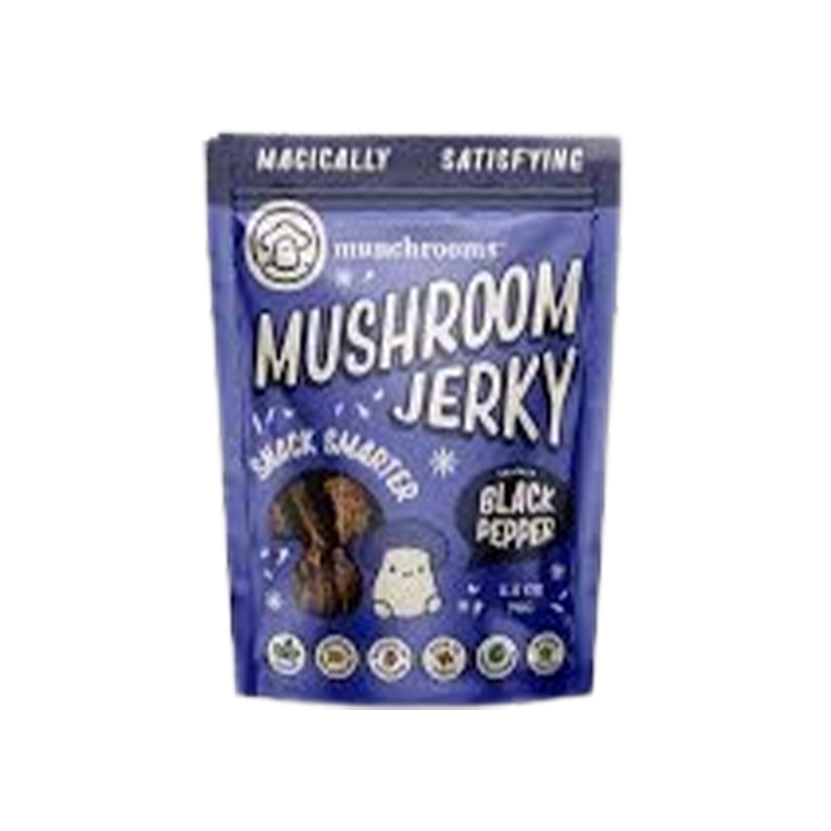 Munchrooms, Cracked Black Pepper shiitake mushroom jerky - Case of 12 - 2.5 OZ