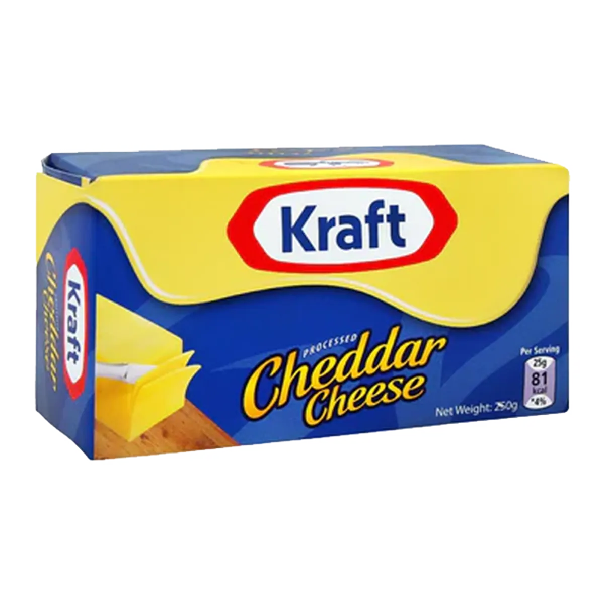 Kraft Cheddar Block Blue Packing 250g