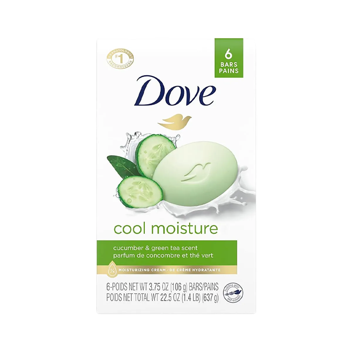 Dove Go Fresh Cool Moisturize Beauty Bar (6 Pack