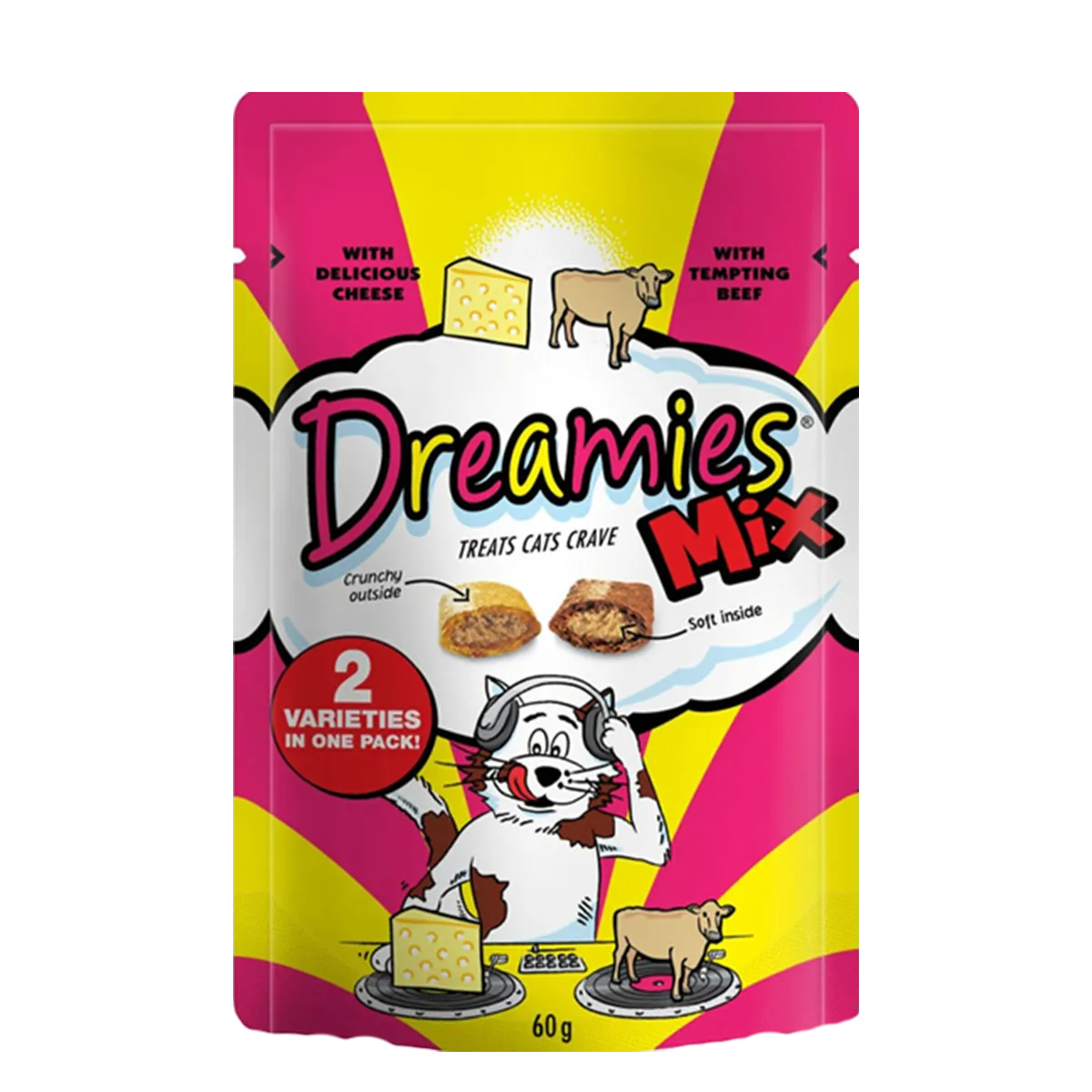 Dreamies  Cat Food Delicious Beef & Cheese