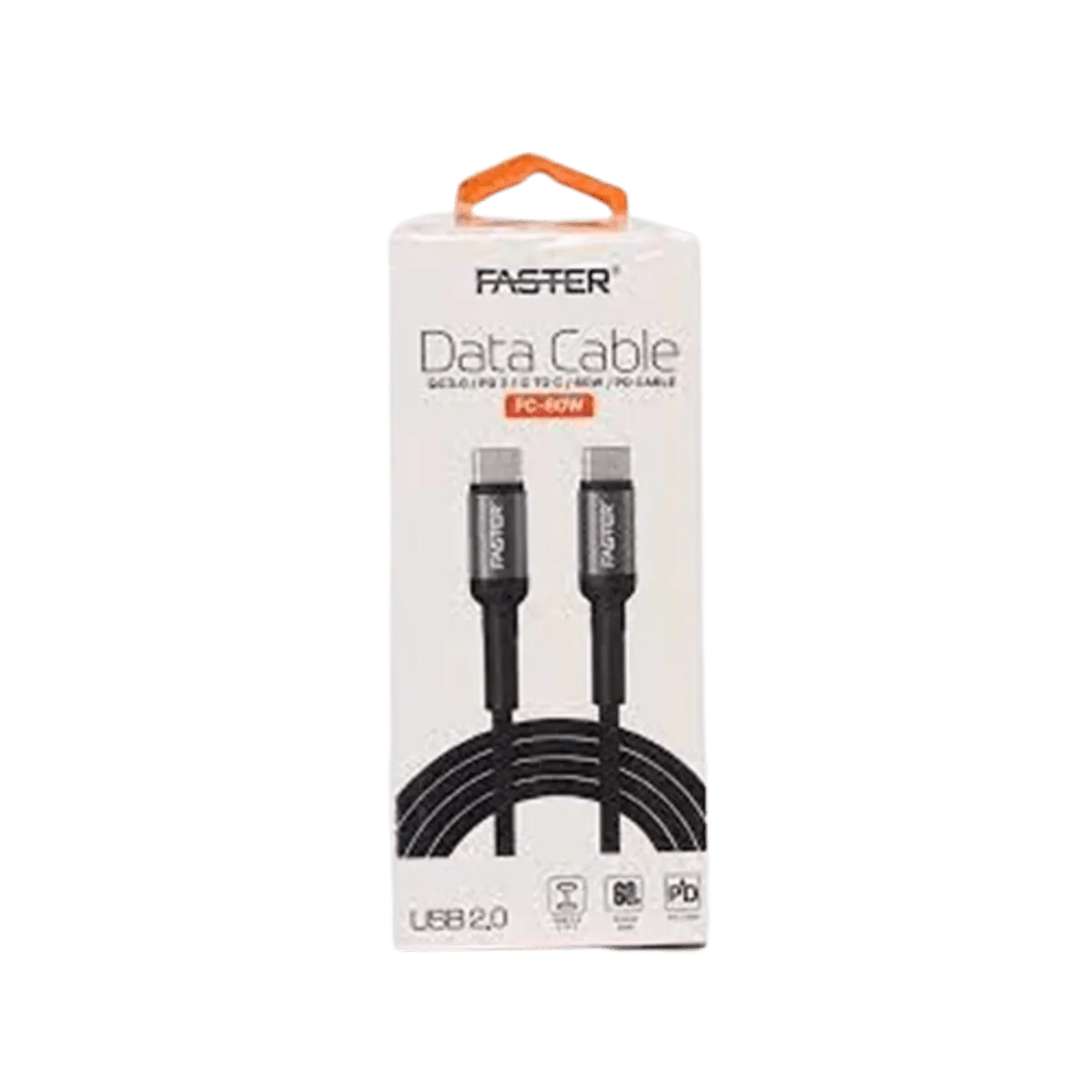 Faster Data Cable Type C To C Fc-60W