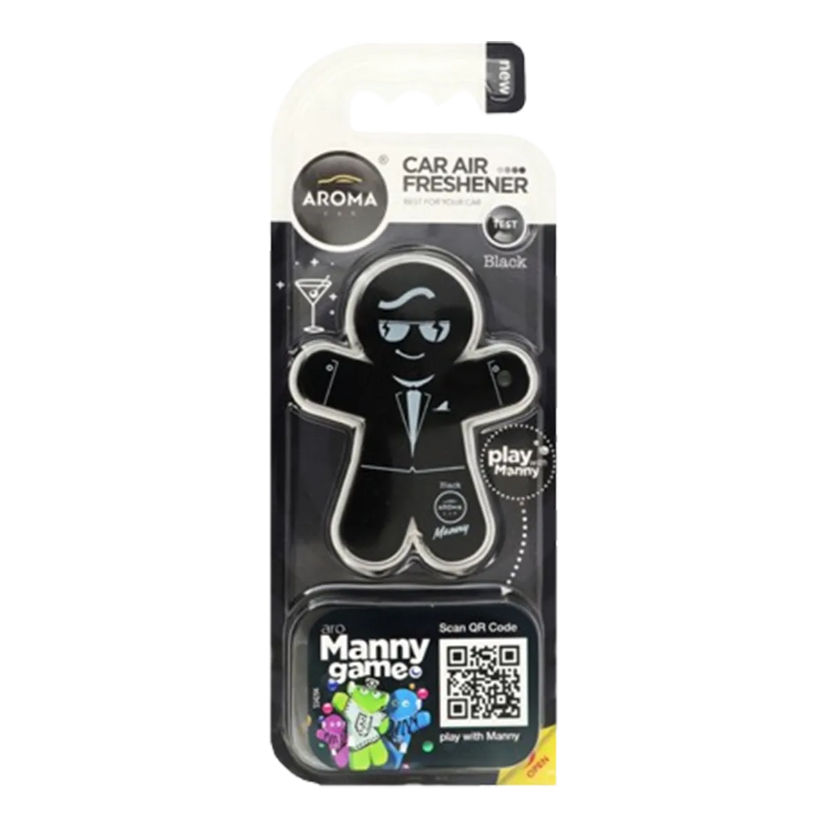 AROMA CAR MANNY Black
