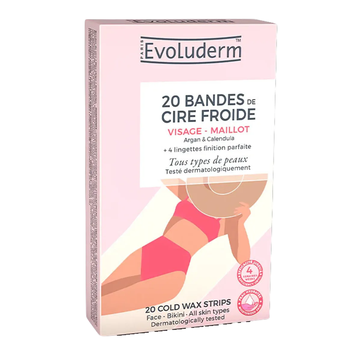 Evoluderm Cold Wax Strips For Face & Bikini