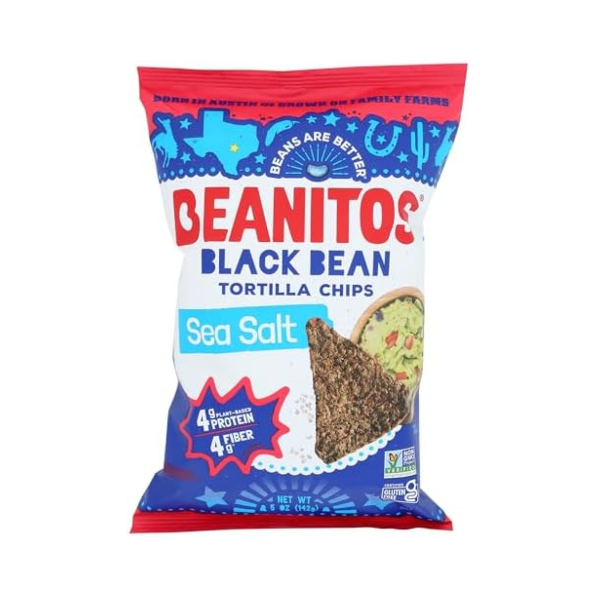 Beanitos, Black Bean Chips Sea Salt, Case Of 6, 5 oz
