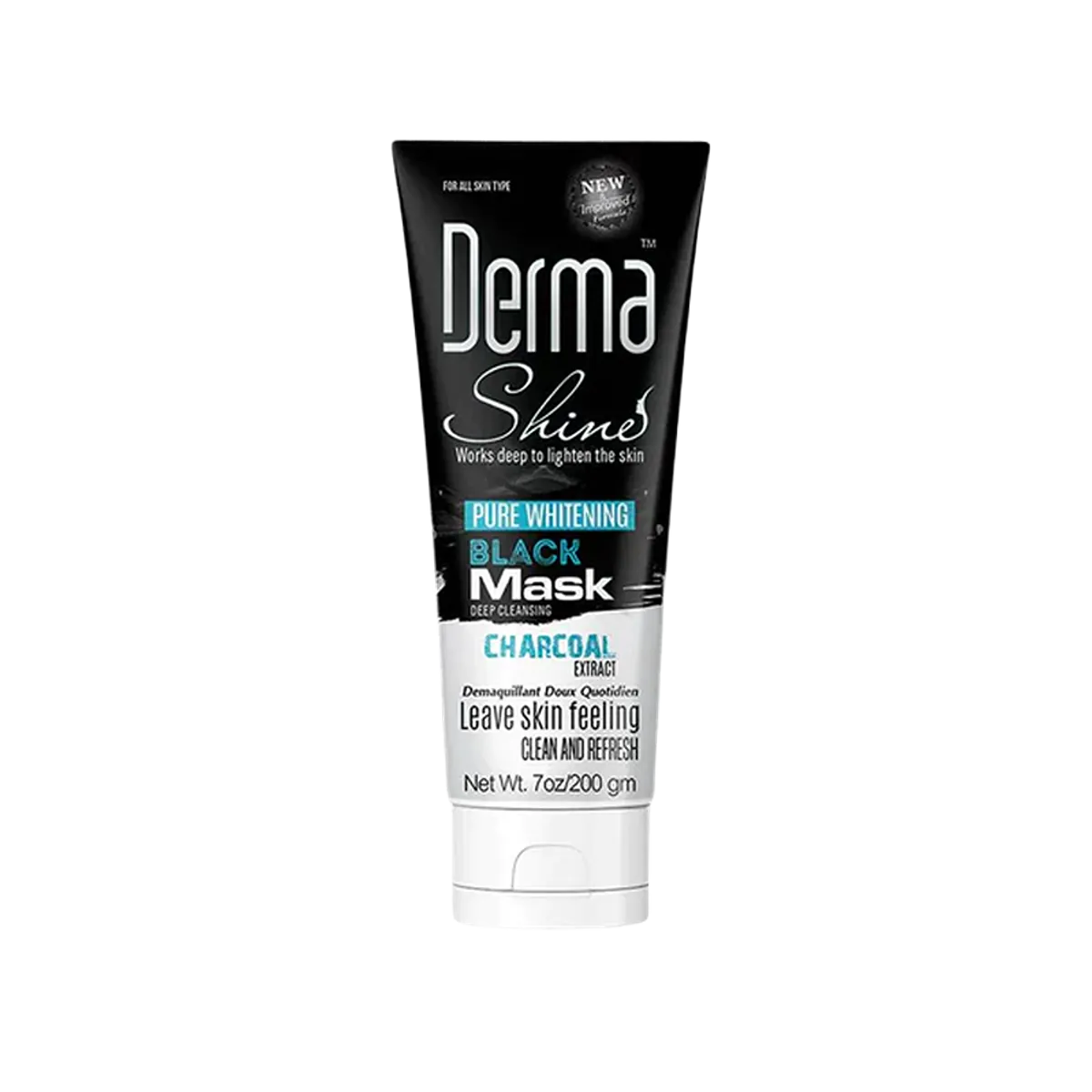 Derma Shine Face Wash Charcoal Black Mask 200gm