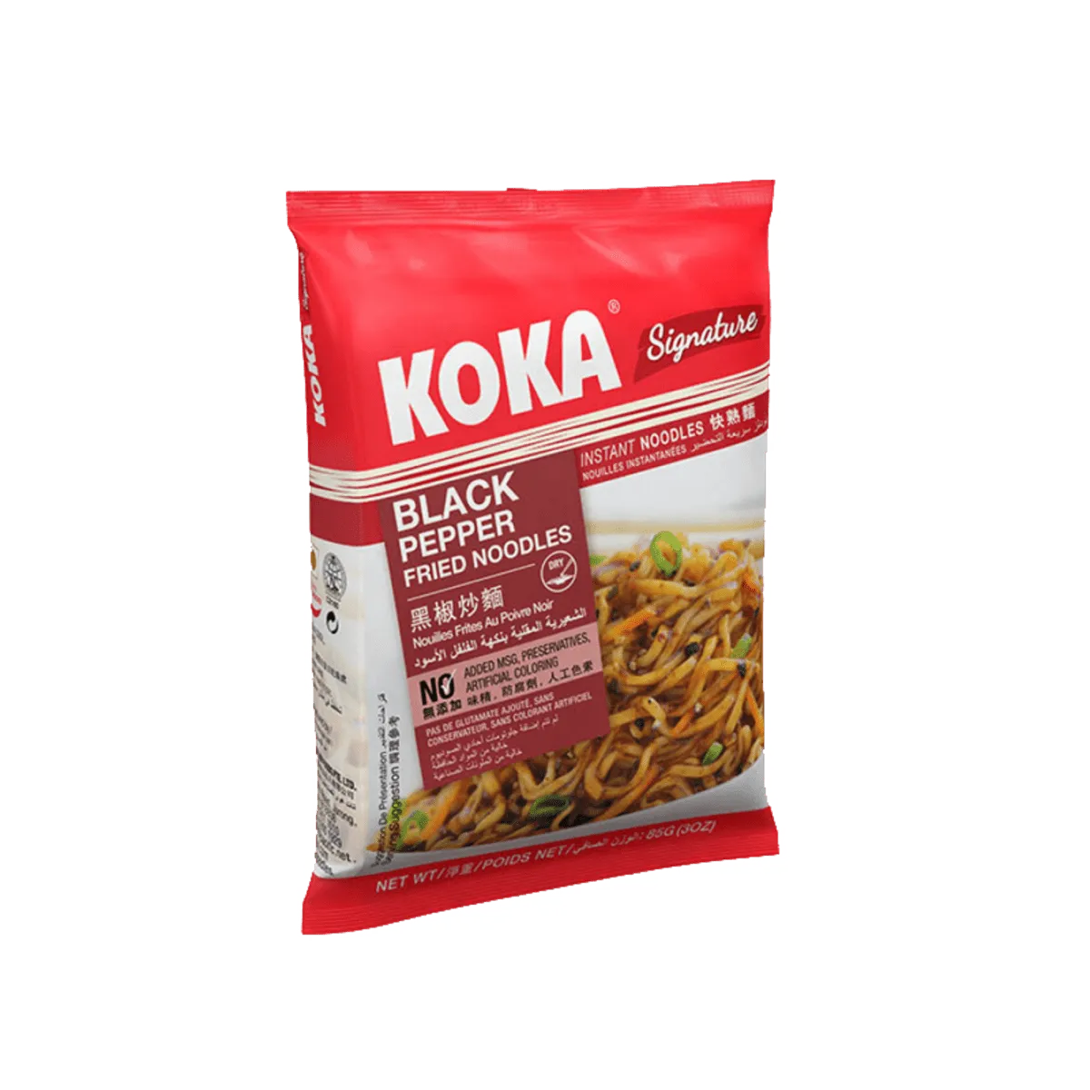 Koka Noodles No MSG Black Pepper 85g