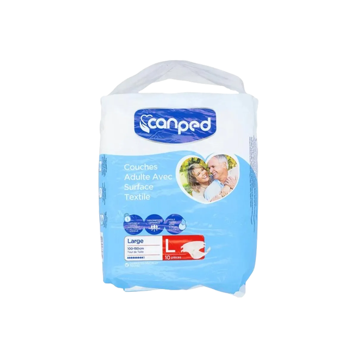 Canped Adult Daiper Large 10 Pcs